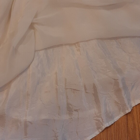 Vtg Girls sz 10 FULL CIRCLE Ivory Off-White Lace & Sheer Dress - Maya and Me USA - Picture 9 of 12